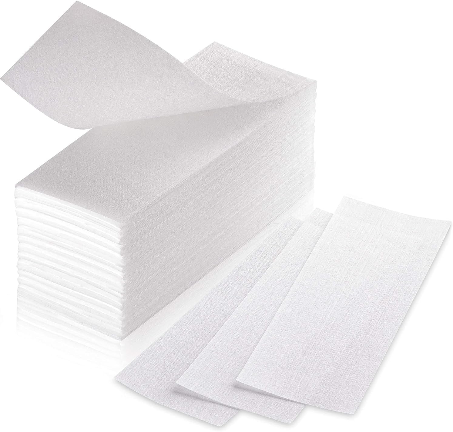 150 Wax Strips for Hair Removal – Extra-Large Non-Woven Strips for Legs, Arms, Back & Body – Works with All Soft Waxes – Salon & Home Use
