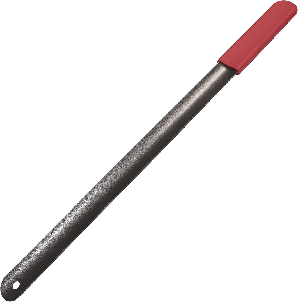 Rehabilitation Advantage Red Grip Powder Coated Steel Shoehorn, Red Handle 24 Inch (Pack of 1)