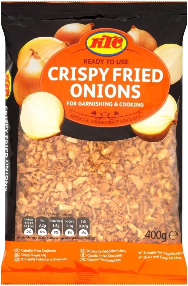 KTC Fried Onions 400g (Pack of 2) Ready To Use
