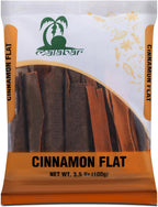 Malabar Desi (Dalchini) Flat Cinnamon 3.5oz (100g) ~ All Natural | Vegan | Gluten Friendly | NON-GMO | Indian Origin