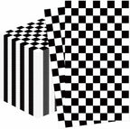 100 Pcs Black and White Checkered Dinner Napkins 3-Ply Race Car Napkins Disposable Guest Hand Towels for Bathroom Racing Party Birthday Checkered Flag Paper Napkin