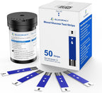 Glucoracy Glucose Test Strips, 50 Ct, Only Works with G-425-2/G-425 Blood Sugar Monitor
