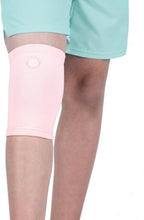KARM Kids Knee Brace Sleeve - Youth Knee Compression Sleeve for Kids, Child - Support for Pain, Sports, Football, Basketball, Gymnastics, Recovery, Boys & Girls (Light Pink)