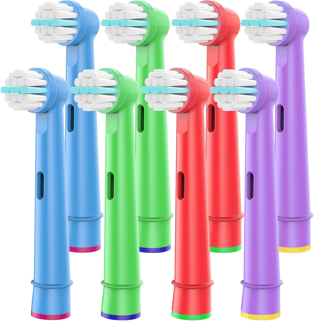 Kids Replacement Heads Compatible with Braun Oral B Kid Electric Toothbrush, Ultra Soft Bristles Replacement Toothbrush Heads,Toothbrush Heads are for Kids, 8 pcs