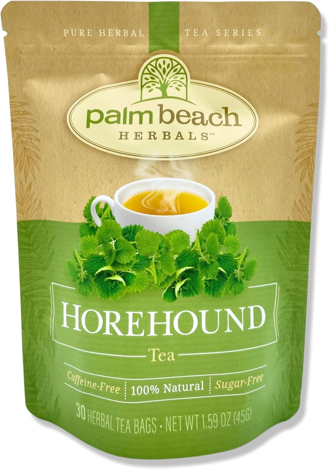 Palm Beach Medicinal Herbs - Horehound Tea - Pure Herbal Tea Series, 30ct