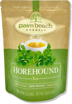 Palm Beach Medicinal Herbs Horehound Tea - Horehound Herb for Respiratory Comfort & Digestive Wellness - Caffeine Free - Sugar Free - 30 Herbal Tea Bags