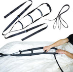 Bed Ladder Assist with 4 Handles, Adjustable Length & Dual-Point Support, Pull Up Helper for Seniors, Pregnant Women, Obese & Injury Recovery, Mobility Aid That Fits Most Beds (120 INCHES) - Gpaidy