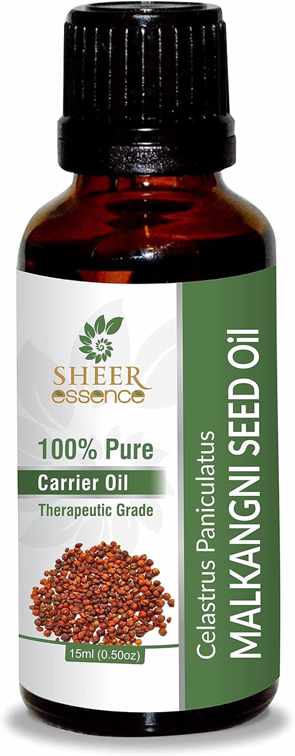 MALKANGNI Seed Oil 100% Pure Undiluted Natural Uncut Therapeutic Grade Cold Pressed Carrier Oils for Skin, Hair and Aromatherapy 250ML