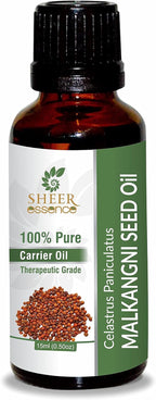 MALKANGNI Seed Oil 100% Pure Undiluted Natural Uncut Therapeutic Grade Cold Pressed Carrier Oils for Skin, Hair and Aromatherapy 250ML