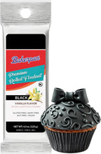 Bakerpan Premium Rolled Black Fondant for Cake Decorating, Vanilla Flavor - 4.4 Ounces (Made in USA)