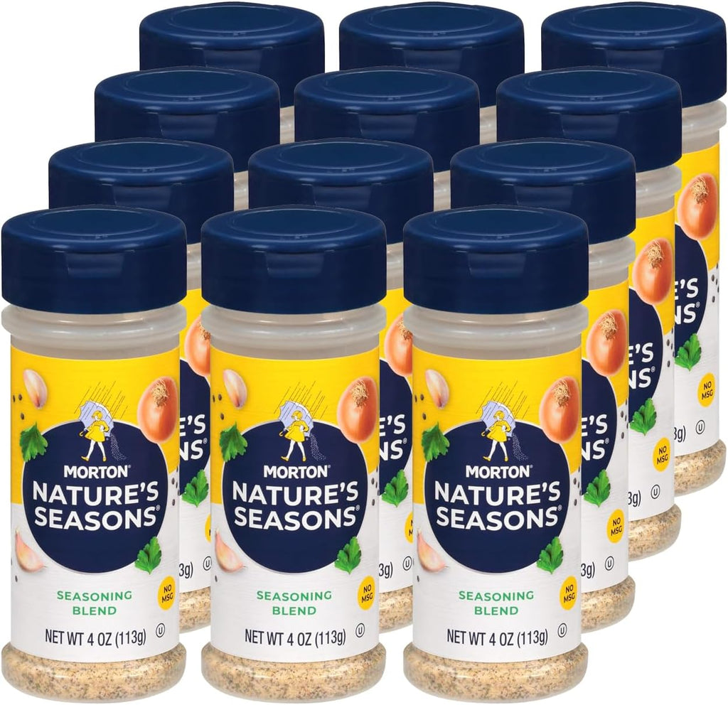 Morton Nature's Seasons Seasoning Blend, (4 oz), 12-Pack, Perfect for Cooking & Seasoning