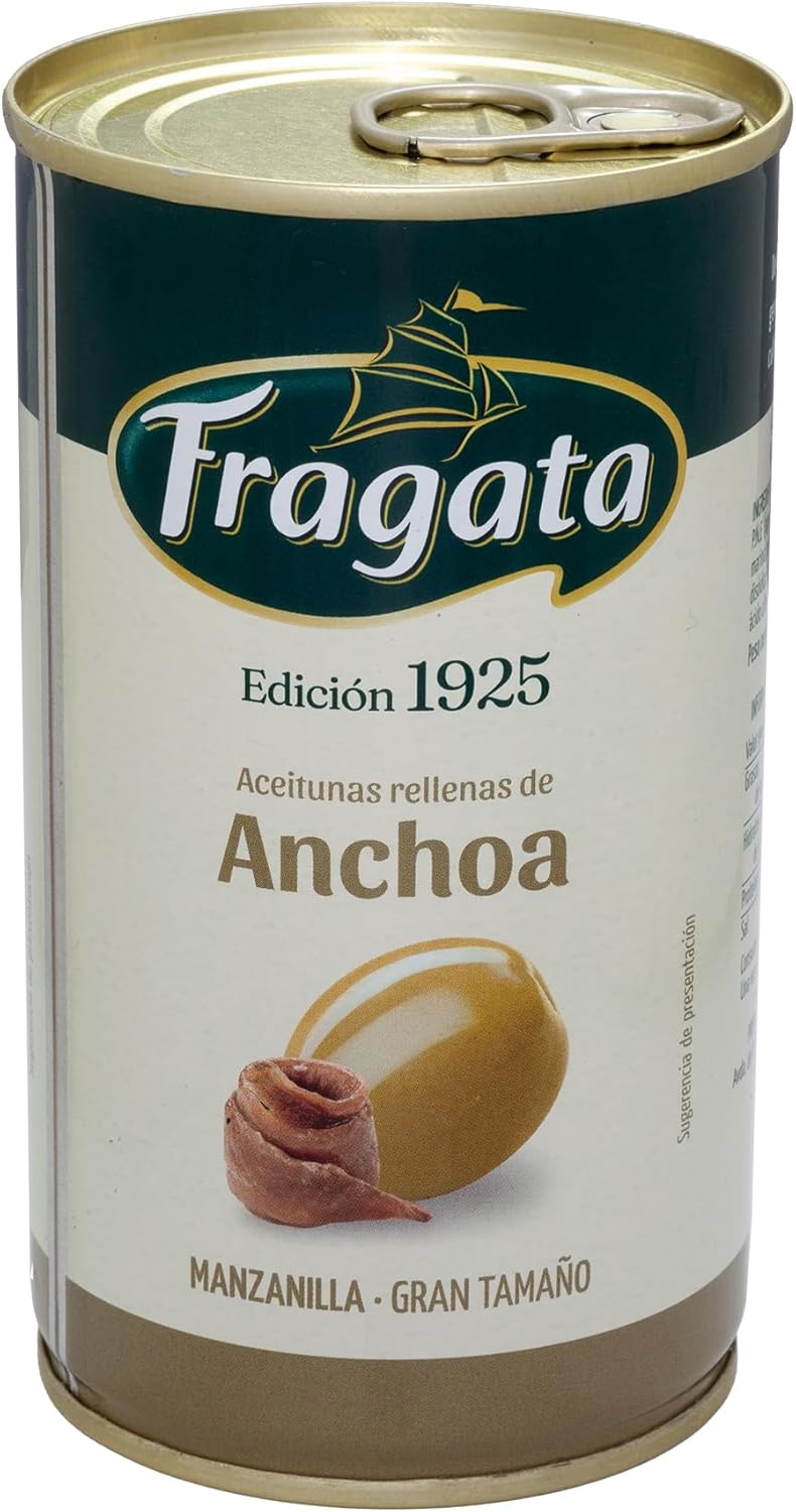 Fragata Green Olives Stuffed with Anchovy, 350g