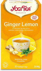 YOGI TEA Organic Ginger Lemon Herbal Tea - 17 Bags