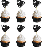 24pcs Billiards Cupcake Toppers 8th Birthday Party Cupcake Toppers for Boy Man Snooker Game Party