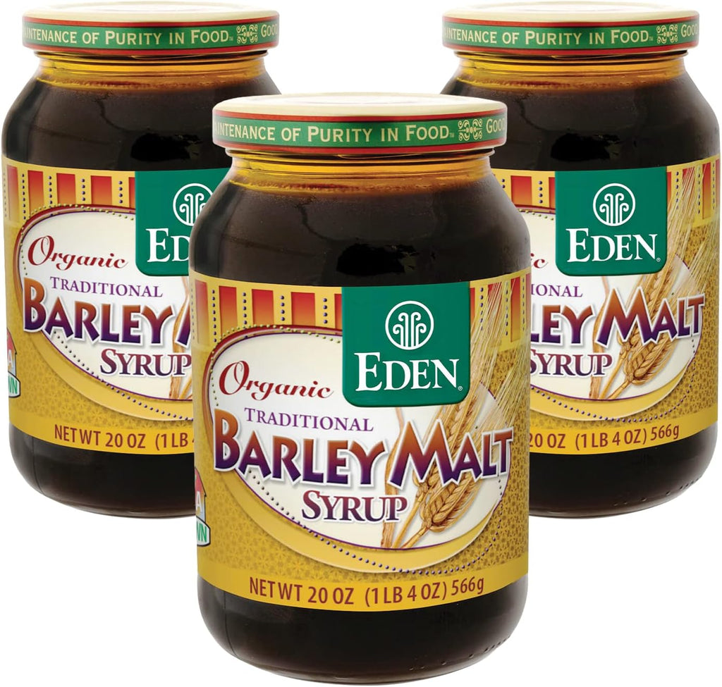 Eden Foods Organic Barley Malt Syrup 20 Ounce - Pack 3
