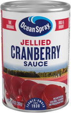 Ocean Spray Jellied Cranberry Sauce, Canned Side Dish, 14 Oz Can (Pack of 24)