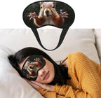 Eye Mask for Sleeping Breathable Light Blocking Sleep Mask Squirrel Funny Animal Night Blindfold Soft Comfortable Night Eye Sleep Shade Cover for Men Women Eye Cover for Home Nap