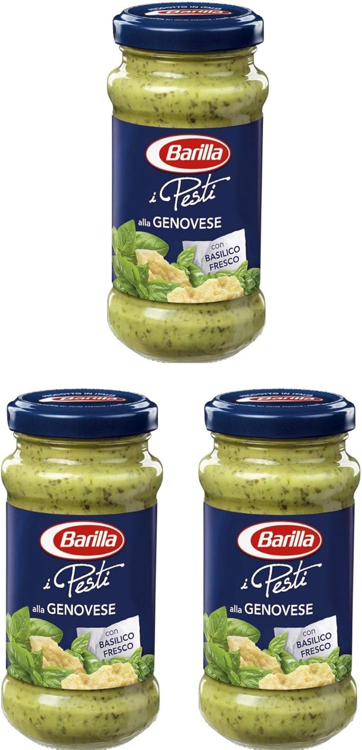 3x Barilla Pesti alla Genovese Italian Pesto Sauce for Pasta 190g Ready to Eat