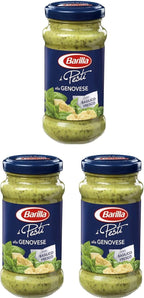 3x Barilla Pesti alla Genovese Italian Pesto Sauce for Pasta 190g Ready to Eat