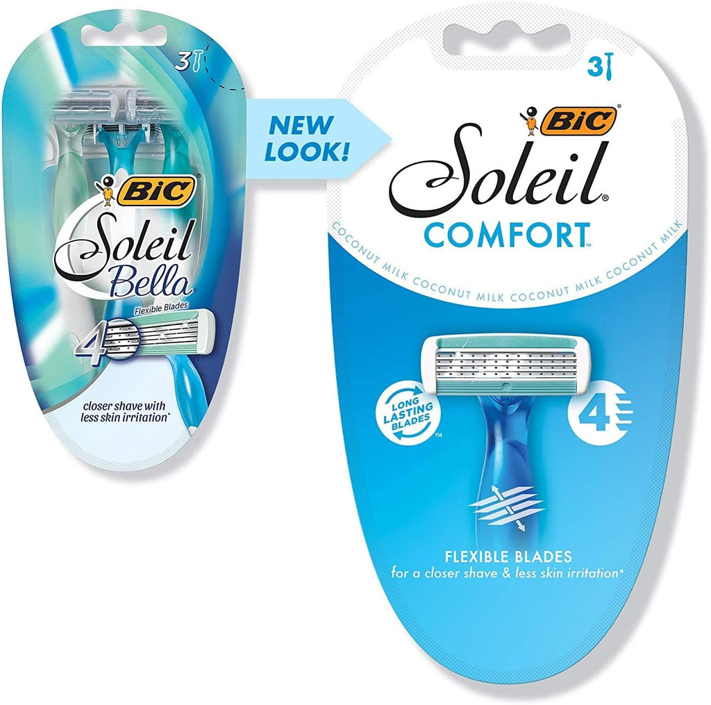 Bic Soleil Bella Shavers E-Z Rinse - 3 ct, Pack of 5