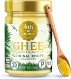 4th & Heart Original Grass-Fed Ghee, Clarified Butter, 1:1 Butter Substitute, Pasture-Raised, Lactose & Casein Free, 9 oz