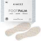 FOOTPALM Disposable Shoe Liners for Men and Women | Ultra Thin Shoe Inserts for Sweety feet | Moisture Wicking Sockless Insoles | Odor Control | 20 Pairs (US W6)