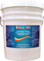 Quality Chemical Rinse All/Commercial Industrial Grade Rinse Aid/Dishwasher Rinse Aid Liquid, heat and cool dry Finish/Rinse Agent Dishwasher/Leave Dishes Spotless 640 oz (Pack of 1)