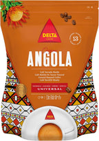 Delta Cafés Angola Ground Coffee 220g/7.76 oz – African Arabica & Robusta Blend, Medium Roast Espresso Coffee with Vanilla & Burnt Sugar Notes