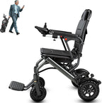 Electric Wheelchairs for Adults Lightweight Foldable - Only 36 lbs Folding Compact Power Wheel Chair, 12 Miles Long Travel Range Portable All Terrain Motorized Wheelchair for Seniors, Airline Approved