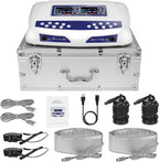 Veicomtech Dual Ionic Foot Bath Detox Machine, LCD Display, 2 Person System with Waist Belts and Straps