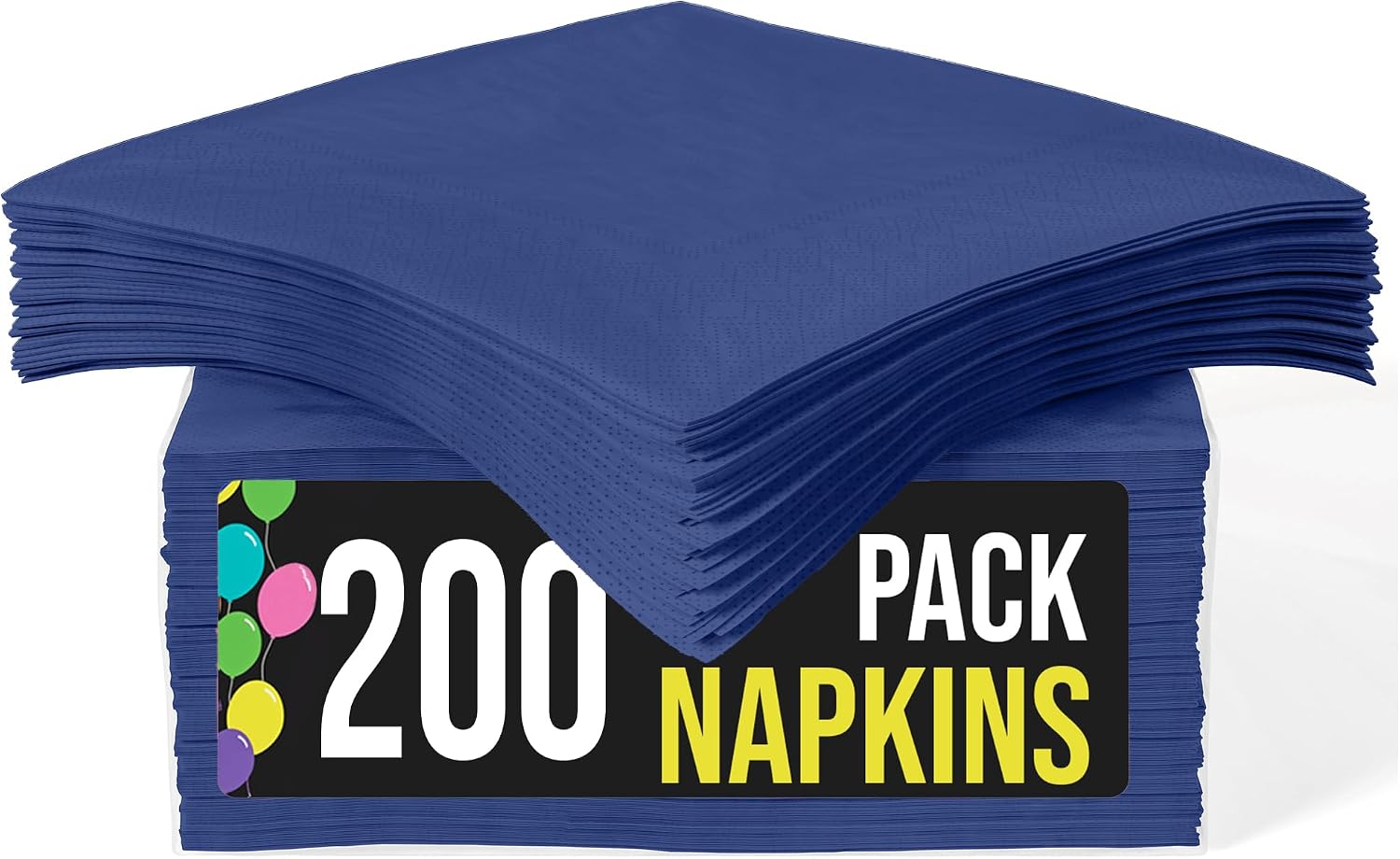 Party Solids Navy Paper Napkins Disposable Everyday 200 Pcs 2 Ply Navy Dinner Napkins Paper Everyday For Parties & Party Supplies