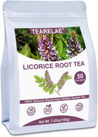TEARELAE - Licorice Root Tea - 2g x 50 Count - 100% Pure Natural Licorice Root Herbal Tea Bag - Delightfully Sweet Flavor - Promote Respiratory Health - Caffeine-free - Non-GMO
