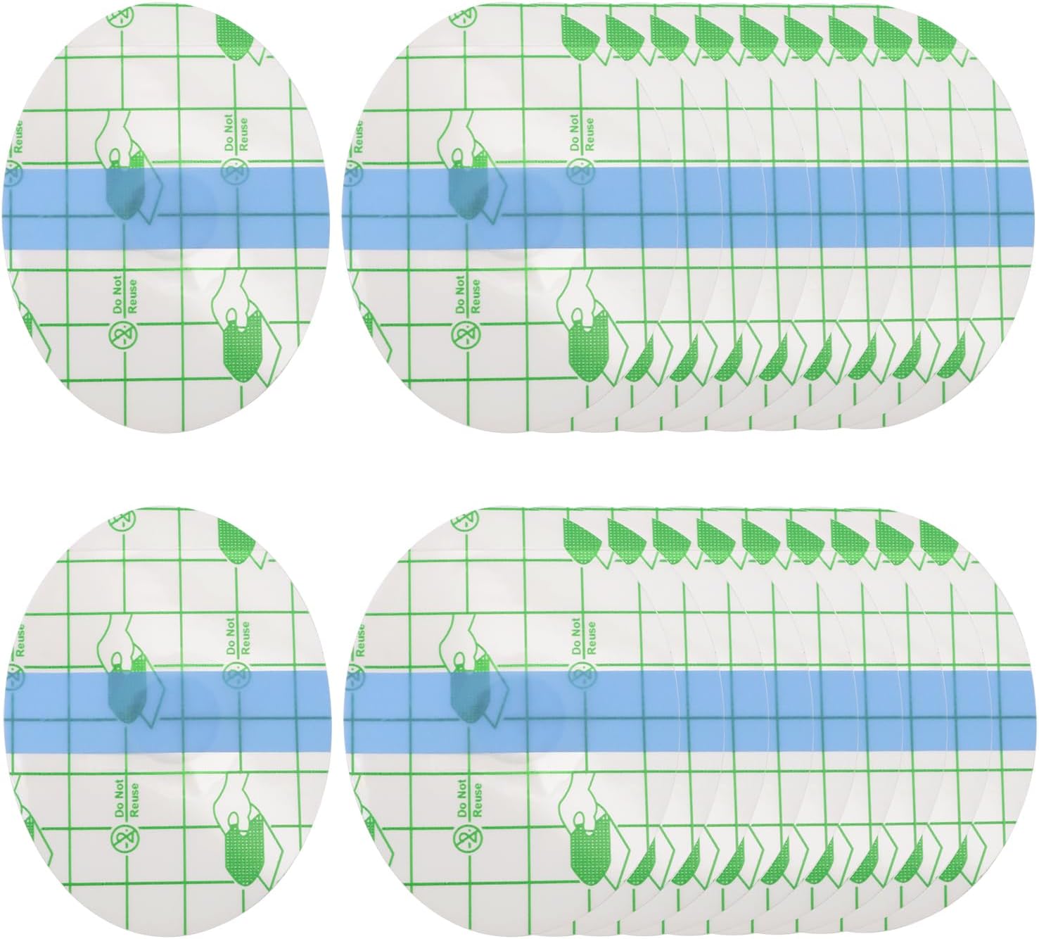 Waterproof Ear Stickers Penta Angel 40Pcs Disposable Breathable Swimming Ear Patches Cover Protector with Cotton Plug for Women Men Shower Surfing Snorkeling Other Water Sports (40, Large)