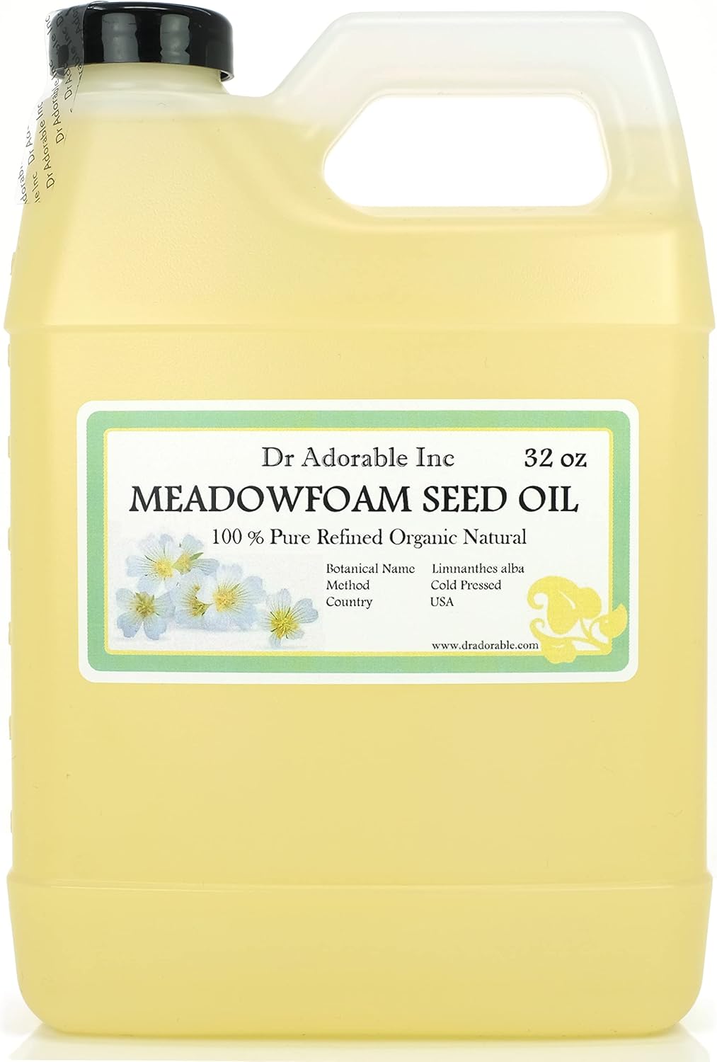 Dr Adorable - 32 oz - Meadowfoam Seed Oil - 100% Pure Natural Organic Cold Pressed