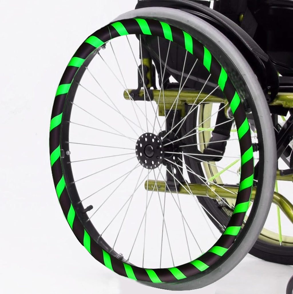 A,20in,Wheelchair Hand Push Rim Covers, 20Inch Silicone Non Slip Wear Resistant Hand Push Cover, for Improve Grip and Traction