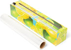 Plastic Wrap Organizer - 12" x 250' Roll Cling Film Dispenser - Aluminum Foil Dispenser - Reusable Slide Cutter