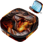 Period Bag,Sanitary Napkin Storage Bag,Ancient Animal Dinosaur,Tampon Bag for Purse, M0pl8pazzwmz, Lt2f2voemyoi