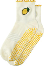 Women Grip Socks Pilates Cute Non Slip Pilates Socks Ruffle Grippy Yoga with Grip Gift for Barre