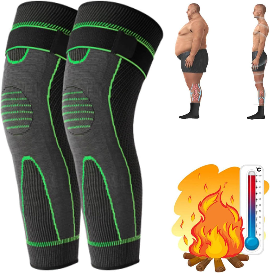 Radiofrequency Herbal Thermal Knee Support，Mugwort Tourmaline Acupressure Self-Heating Shaping Knee Sleeves Pads