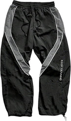 SHENHE Men's Y2k Wide Leg Color Block Baggy Parachute Pants Hip Hop Track Trousers Streetwear
