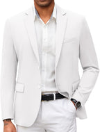 COOFANDY Mens Casual Blazer Slim Fit Suit Jacket Lightweight Knit Sport Coat Two Button Blazer Jacket