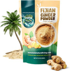 Bula Fijian Ginger Powder 8oz (226g) – Bold Flavor, Natural Heat, Premium Matured Roots, Culinary & Wellness Use