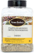 Farmer Brothers Fajita Seasoning, 1lb 12oz bottle, Large Restaurant/food Service Size Container