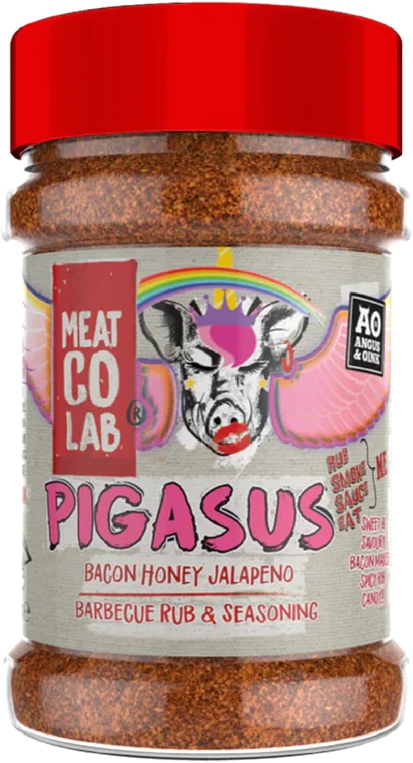 Angus & Oink | Pigasus Bacon Honey Jalapeño Rub | Sweet & Savoury Flavour Explosion | Perfect for Pork, Chicken, Chops & Chips | Gluten-Free | 200g