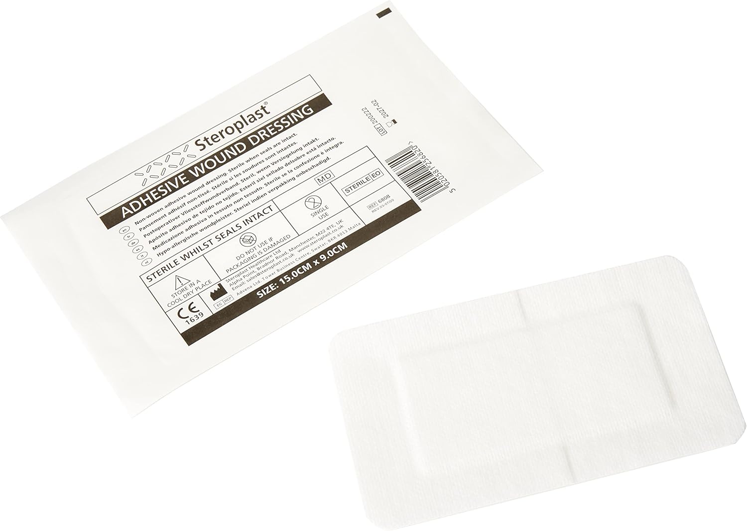 Steropore Adhesive Wound Dressings (15cm x 9cm)