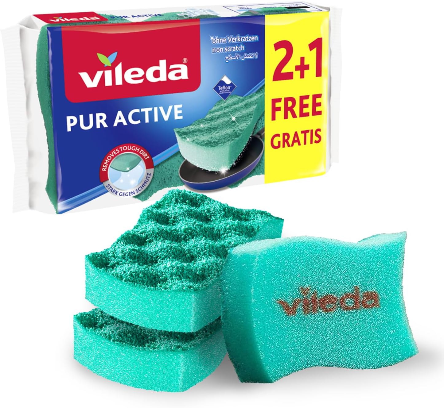 Active Wave Foam Back Scourer by Vileda