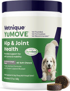 YuMOVE Hip & Joint Supplement for Large Dogs - with Glucosamine Chondroiton, Green Lipped Mussel, Hyaluronic Acid, and Omega 3 Joint Supplement for Stiffness and Mobility - 60 Chews (Large/XL Dogs)