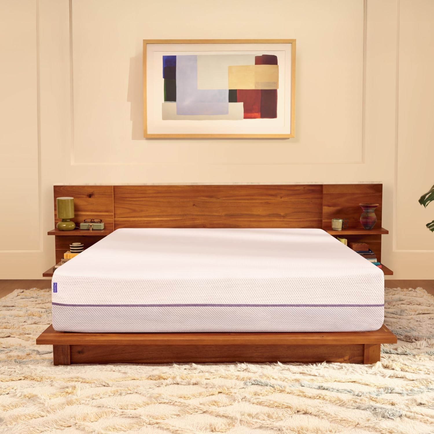 Purple Plus Queen Mattress - 11" GelFlex Grid, Premium Comfort Foam, Better Than Memory Foam, Temperature Neutral, Responsive, Breathable, Pressure Relief, Made in USA
