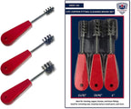 Copper Pipe Cleaner, Pipe Fitting Brushes, Clean Inside of Fittings for Soldering, 3PC: 1/2 in, 3/4 in, and 1.0 inch