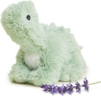 warmies Microwavable & Weighted Stuffed Animals, Green Long Neck Dinosaur - Heated Stuffed Animal Plushie for Warmth & Comfort - Soft Plush Toys for Adults & Children (Boys, Girls, Babies & Toddlers)